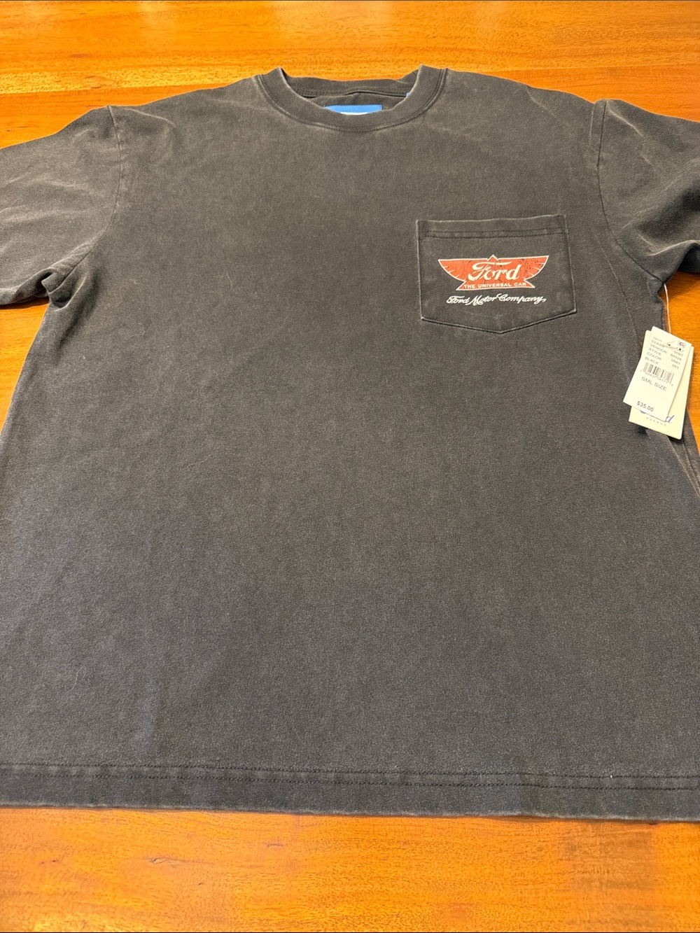 PAC Sun Ford Black Short-Sleeve Pocket Tee with Red Logo